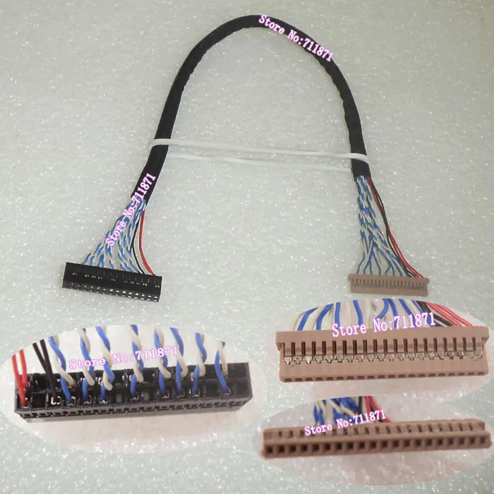 Кабель для ЖК экрана LVDS 2ch 6bit DF14 линия S6 двойные шесть 20 30pin панельный кабель 20P к