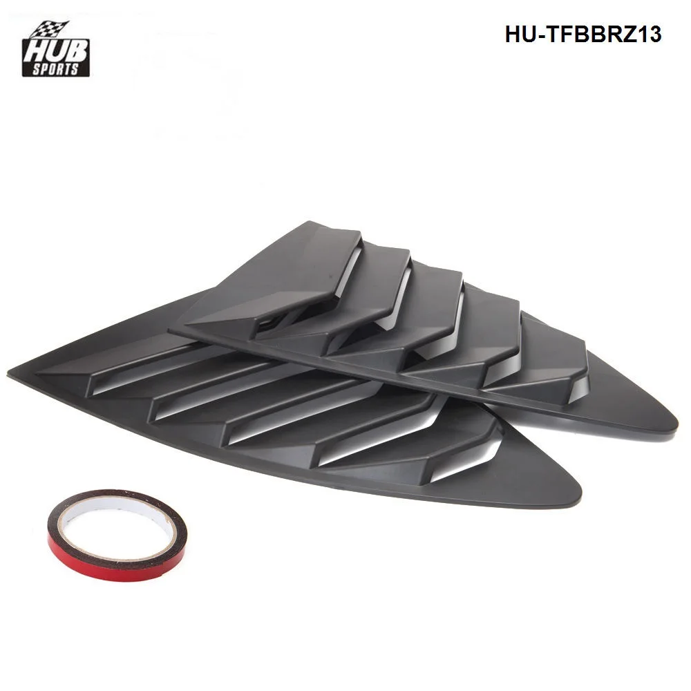 Car Stling 1 Pair Rear Louver ABS Black For Scion FRS Subaru BRZ 13-18 HU-TFBBRZ13