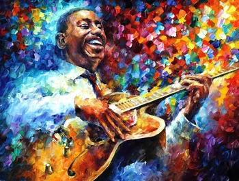

Framed painting by number coloring by numbers for home decor hand painted canvas painting george benson