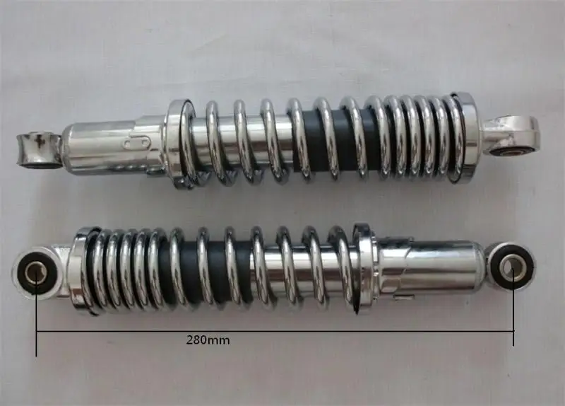 2Pieces 280mm Chrome Shocks for honda Monkey bike Z50 Z50J Z 50 50CC