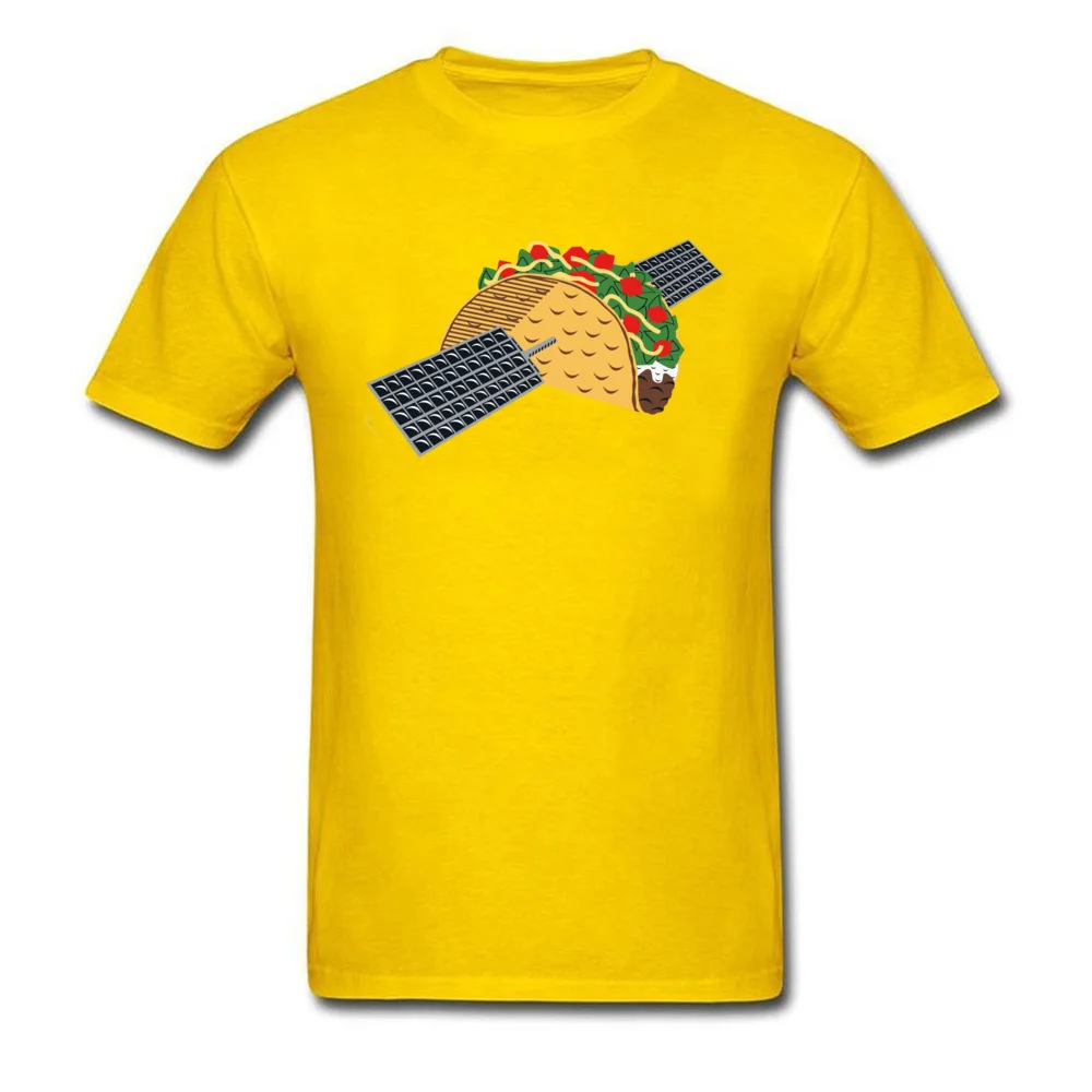 Orbital T.A.C.O. Satellite Short Sleeve Tees O-Neck 100% Cotton Fabric Men T Shirts Fashionable Tops Shirts Classic Orbital T.A.C.O. Satellite yellow