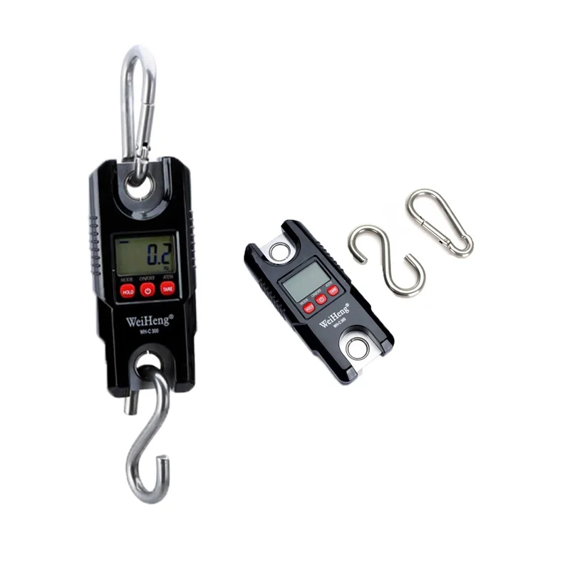

300kg/0.1kg 300kg*0.1kg Mini Portable Crane Scale LCD Display Digital Electronic Hook Hanging Scale Dropshipping Wholesales