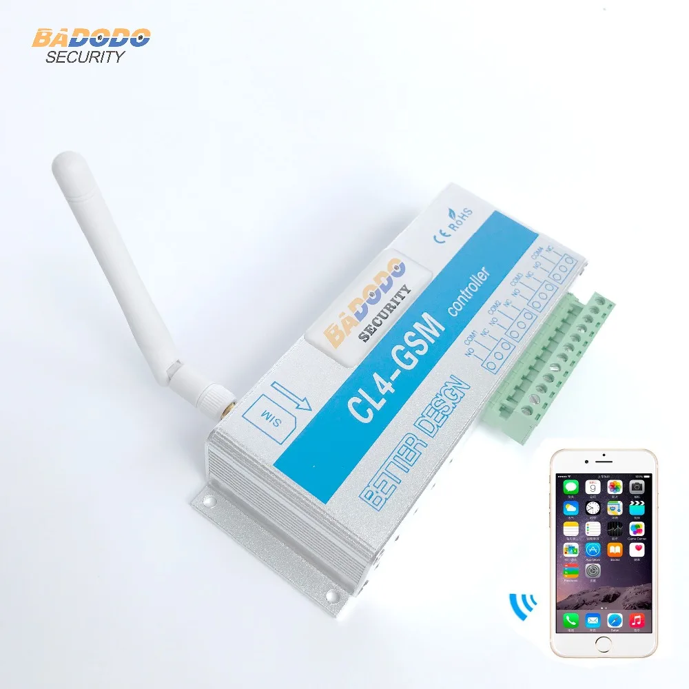 

Wireless GSM SMS smart Remote ON/OFF switch Controller CL4-GSM with 4 Relay output for Smart Switch Security System