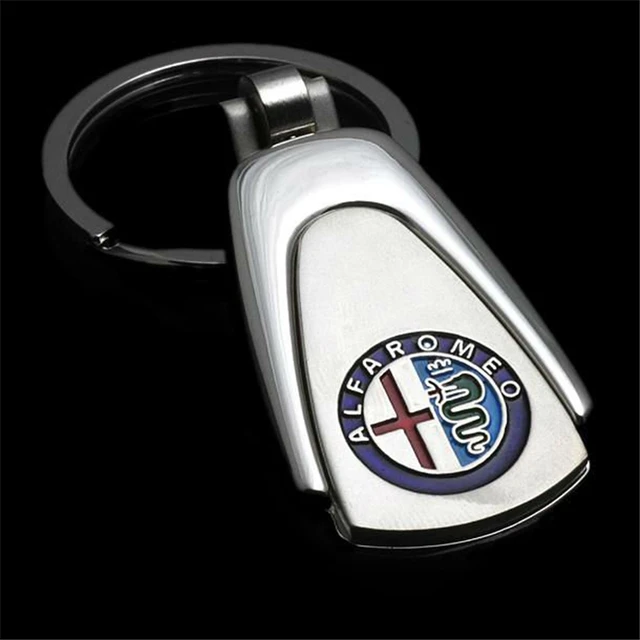 Waterdrop Auto Logo Vehicle Emblem Car Badge Keychain For