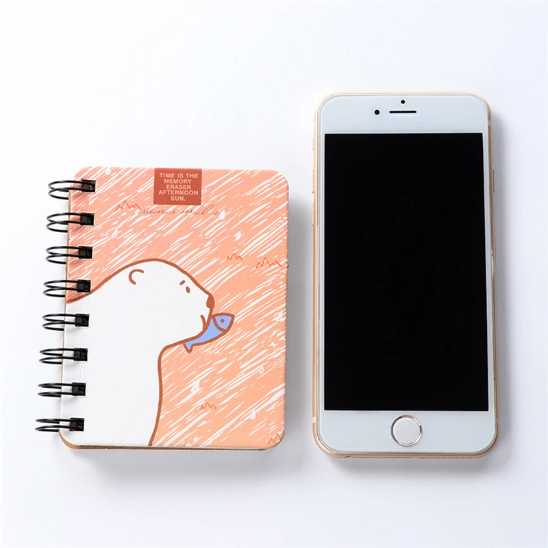 

DL Korean stationery student side turn coil notebook custom portable notebook small