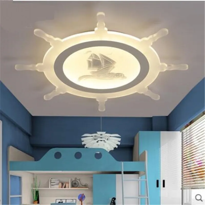 

Creative cartoon children room LED ceiling lamps boy bedroom led ceiling lights modern decoration lamp Ultrathin rudder ZA810