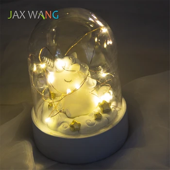 

Unicorn Little Night Light LED Touch Switch Home Decorations Bookcase Children Bedroom Night Light Home Decor Creative Gift