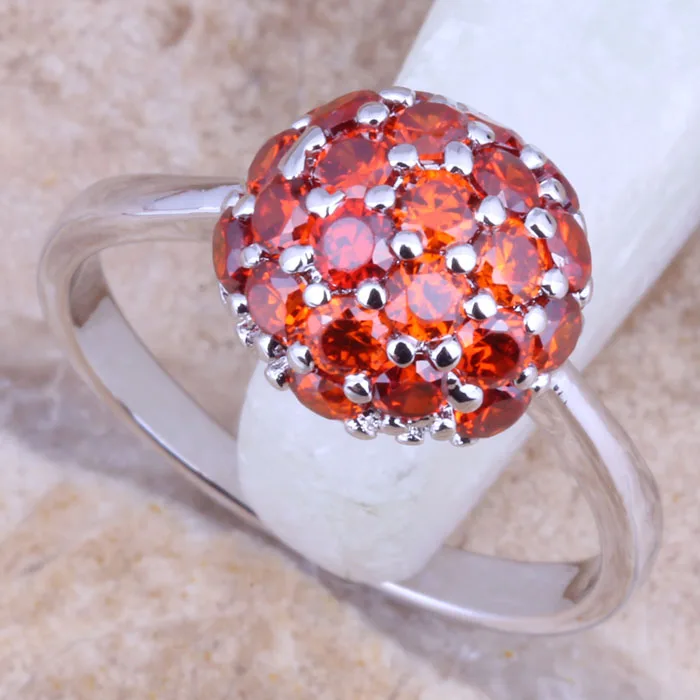 

Awesome Red Garnet Silver Stamped 925 Ring Size 5 / 6 / 7 / 8 / 9 R1548
