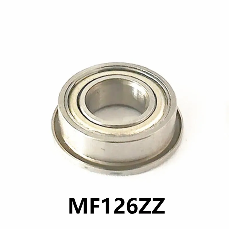

2pcs/lot MF126ZZ Miniature Mini Flange Bearing MF126-ZZ MF126ZZ 6*12*13.6*4mm 6*12*13.6*4 High Quality Bearing Steel Material