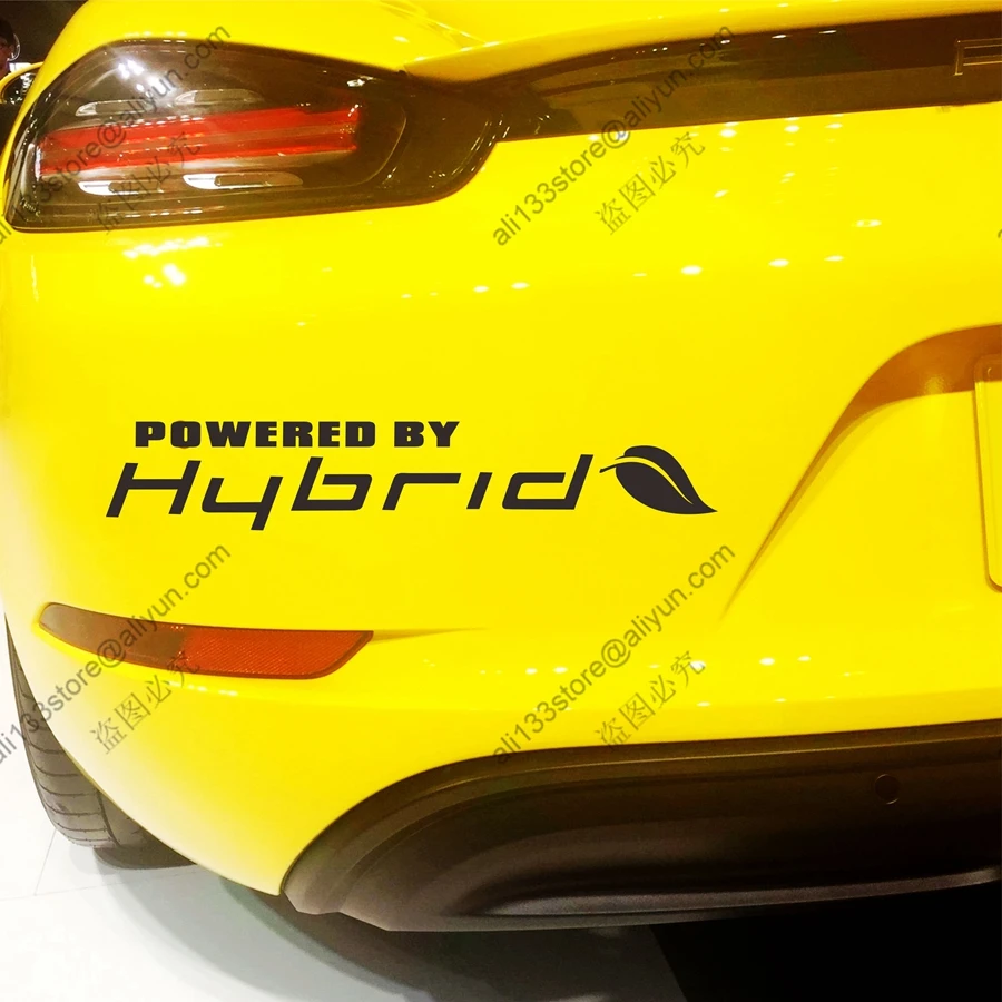 Powered by Hybrid Car Vinyl Decal Bumper Sticker Fit for Toyota Ford