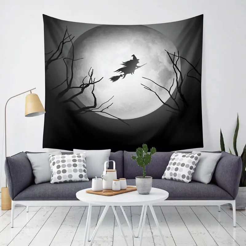 Halloween Tapestry Art Painting Decoration for Bedding Living Room Bedroom Dorm Decor 59× 51 Inches - Цвет: -3