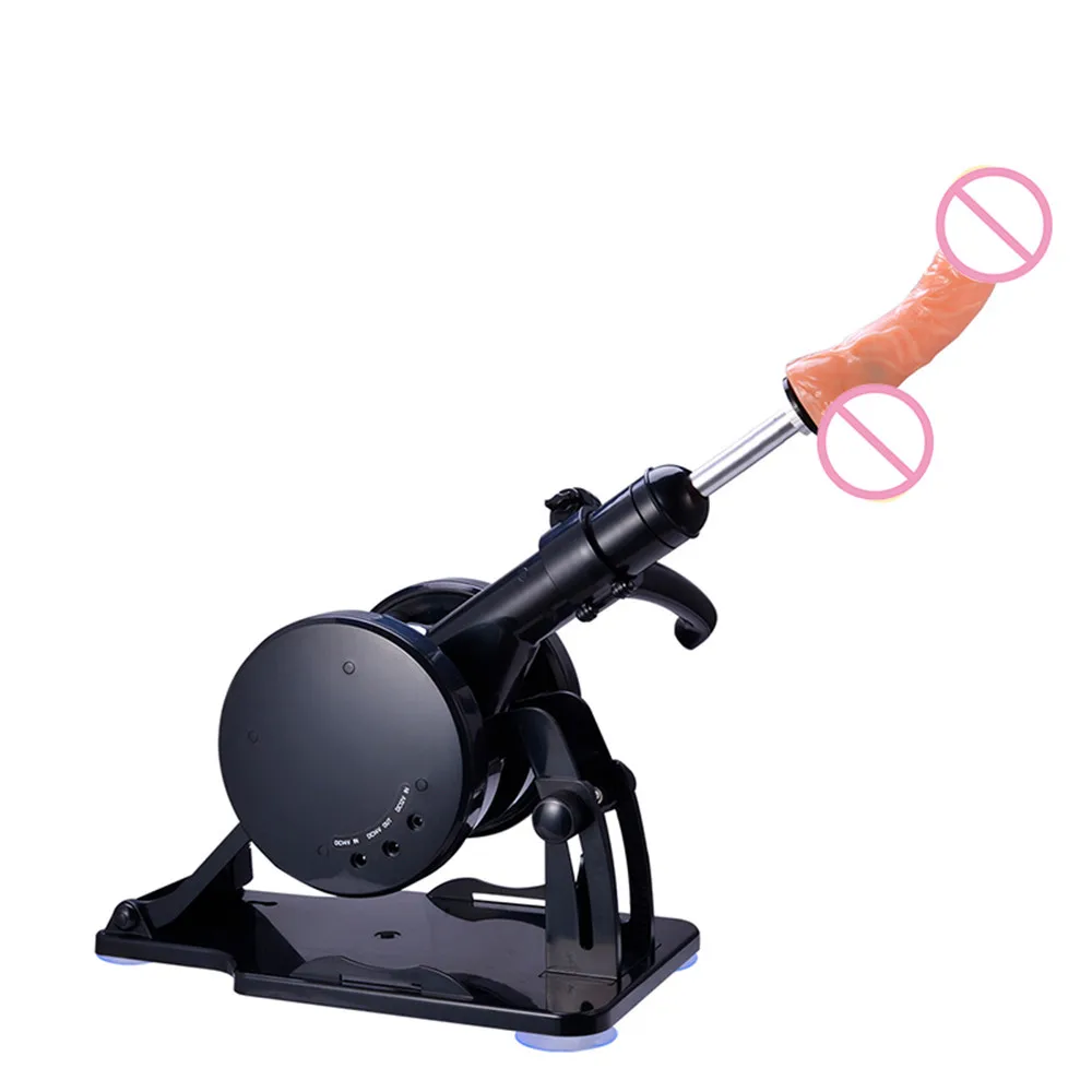 

Sex Machine Gun Female Masturbation Pumping Gun with 1 Dildo 2 Vibrating Egg Attachments Automatic Retractable Women Sex Machine