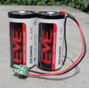 

1PCS ER34615 Two Parallel 3.6V Battery Flow Meter Battery Gas Meter Gas Meter Plug