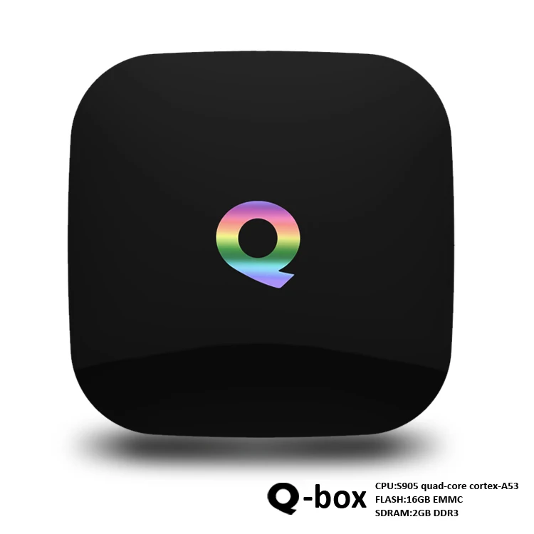 Q BOX qbox Android TV Box 2+16GB Amlogic S905 Smart Tv Box 4K H.265