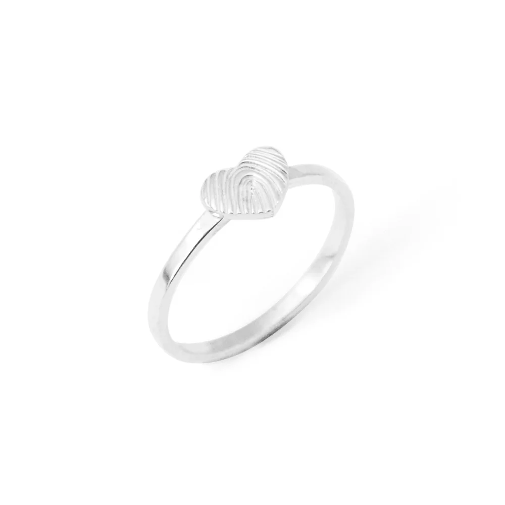 

Personalized Fingerprint Ring,Engraved Fingerprint Ring,Heart Ring,Gift for her,Valentines day git,birthday gift,christmas gift
