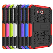 Para samsung galaxy tab 3 lite 7.0 “dazzle grano 2 in1 caso a prueba de golpes cubierta de protección para samsung galaxy tab 3 lite t110 t116