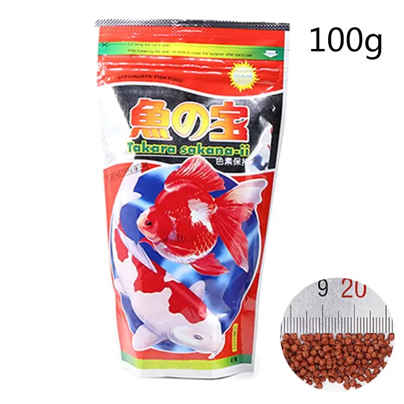 

Aquarium Fish Food Small Goldfish Tropical Carp Forage Grains Protein Feeding Parrot Healthy 100/200g