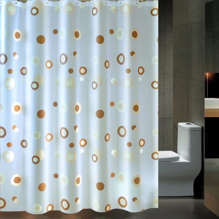 

Defence Water Fabric Shower Curtain Toilet Circle Pattern Pull Bape Bathroom Curtain Occlusion Partition Bath Curtain