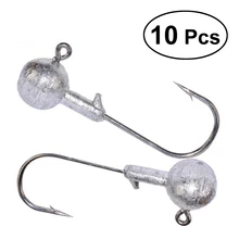 10 шт. джиг голова крюк морская наживка рыболовные снасти приманки