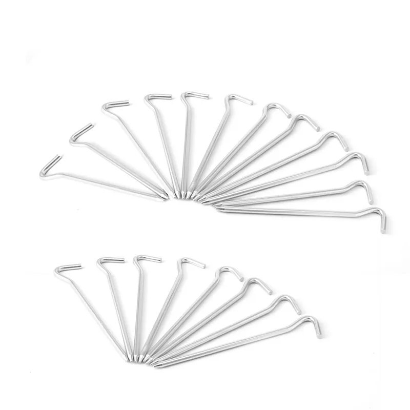 Tent Pegs Camping Tent Accessories 8/12pcs Outdoor Picnic Camping Fishing Canopy Tent Pegs Stakes Nails Ground Pin