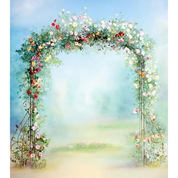 

Vinyl Photography Background Computer Printed flower door Photo backdrop for Photo studio CM-0576