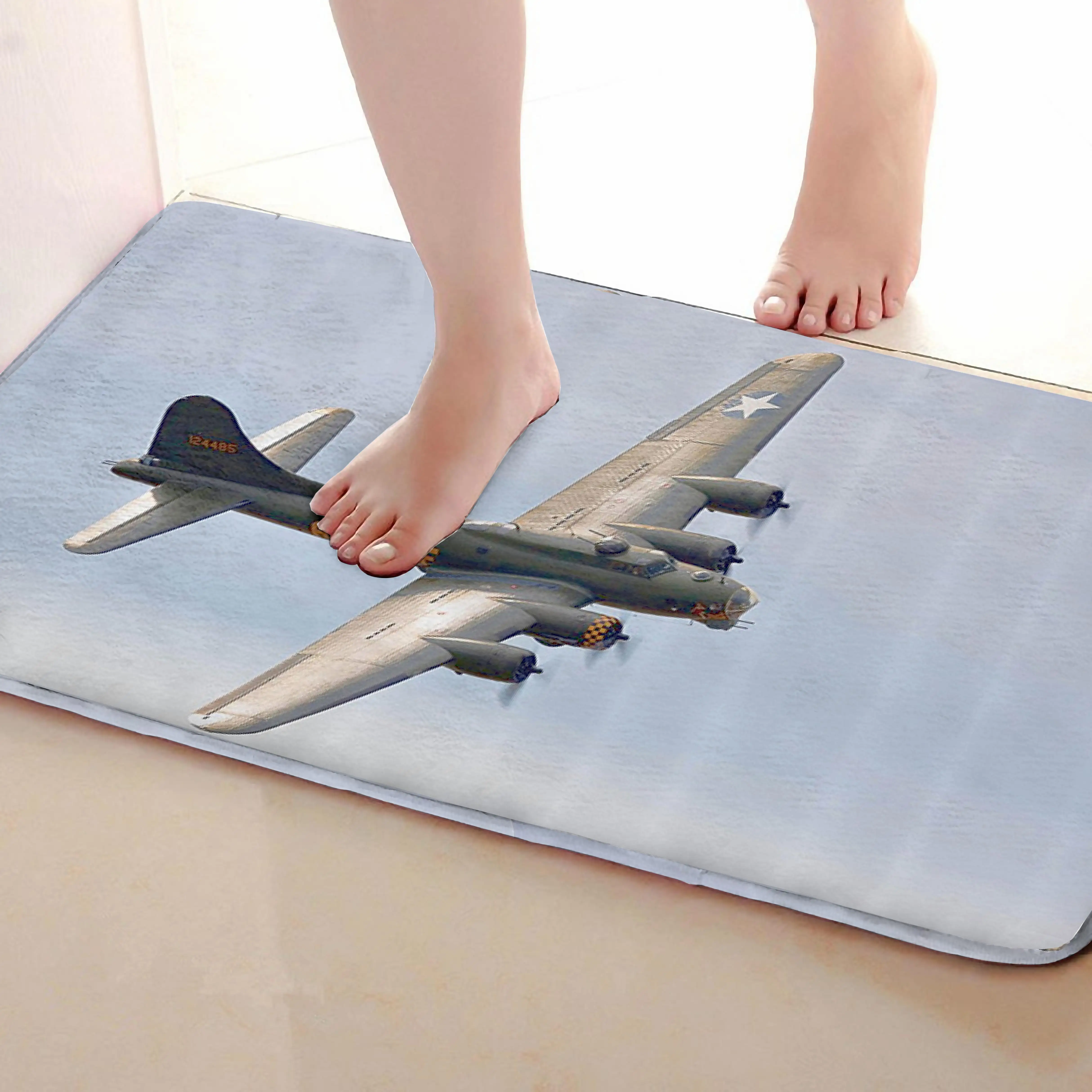 Самолет Стиль Ванная комната Коврики, забавные Нескользящие Для ванной Коврики, Занавески для душа Интимные аксессуары, Коврики Чинг вашей душе Шторы