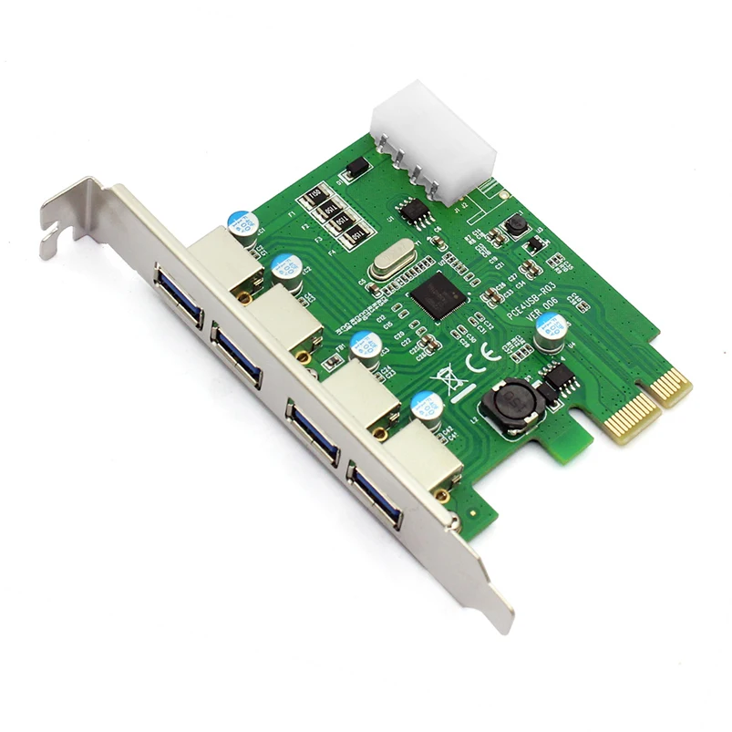 USB 3 0 2/4 порт супер скорость PCI E Express Riser Card адаптер расширения концентратор с SATA/4PIN