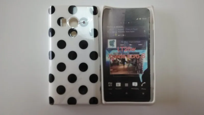 Sony Xperia acro S LT26w Polka Dots Case (2)