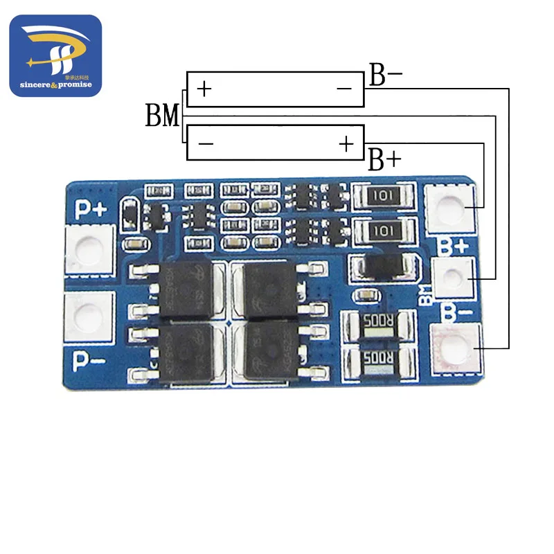 2S 10A 7,4 V 18650 Защитная плата для литиевых батарей 8,4 V сбалансированная функция/Защита от перезаряда