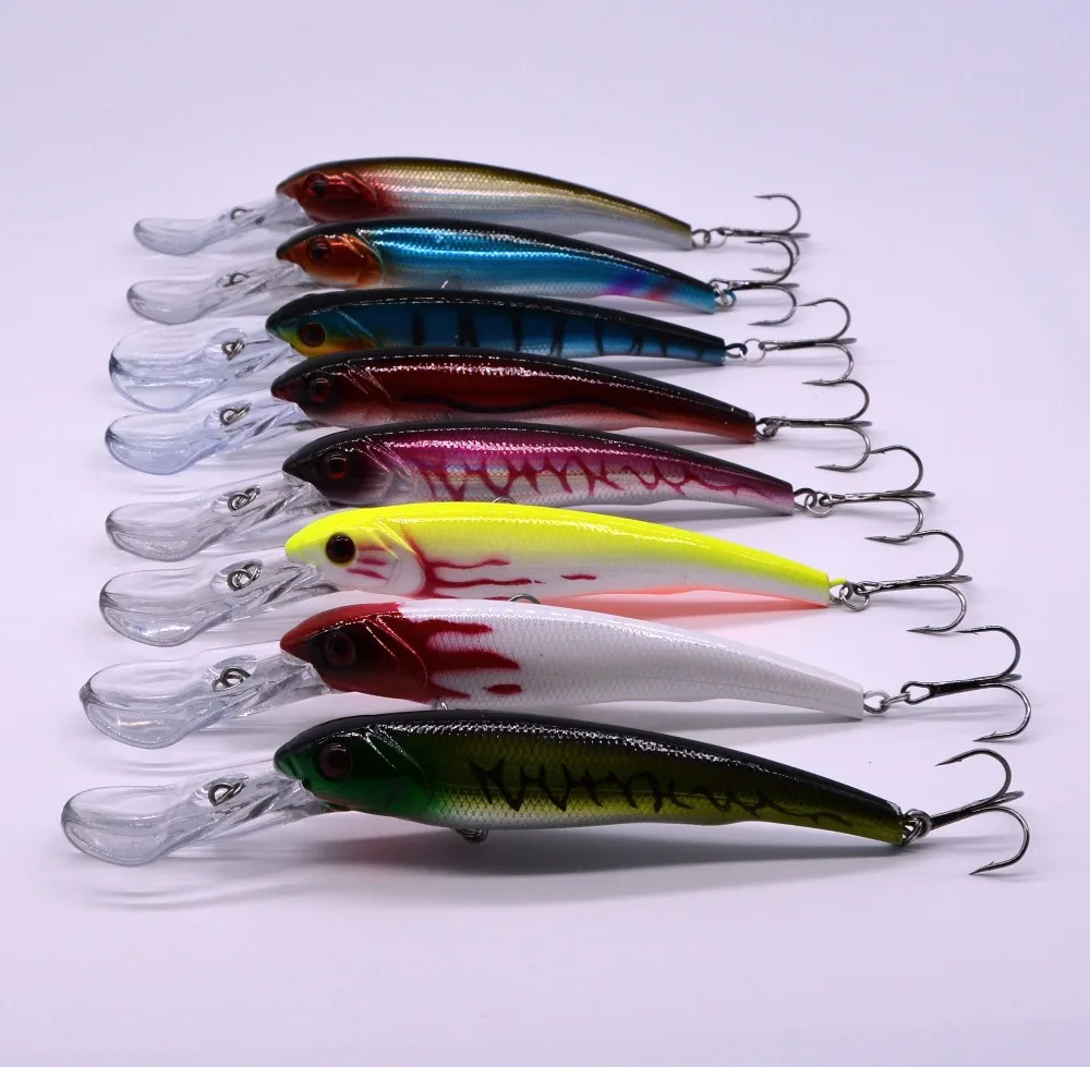 16 5 см 29 г Рыболовная Приманка Minnow жесткая приманка с 2 рыболовными крючками