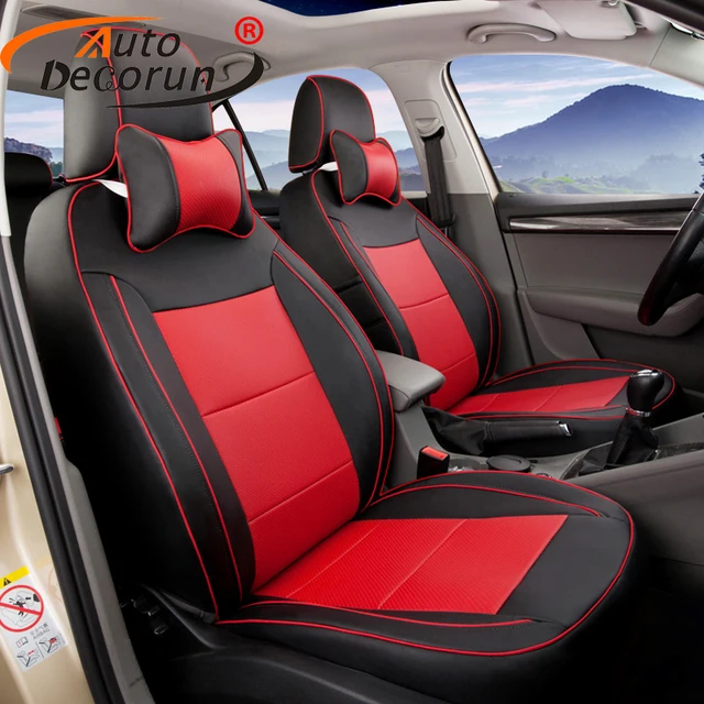 AutoDecorun Custom fit PU leather covers seat for mercedes