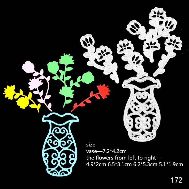 

AZSG Flowers Petals Metal Cutting Dies Stencils for DIY Scrapbooking Photo Album Decoration Supplies Clear Stamps DIY Paper Card