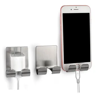 

Practical Stainless Steel Adhesive Hook Plugs Storage Wall Door Hanger Sticking Hook Shaver Bracket Bathroom Kitchen Storage