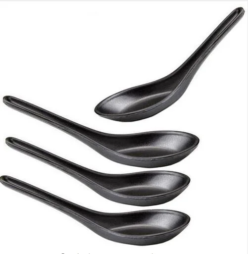 

Personality Melamine Scoop Soup Spoon Imitate Plastic Hotel restaurant Spoon L125MM