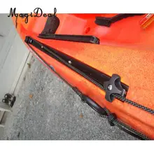 MagiDeal – support de Base en aluminium pour bateau gonflable, 60cm de Long, avec 4 vis, noir