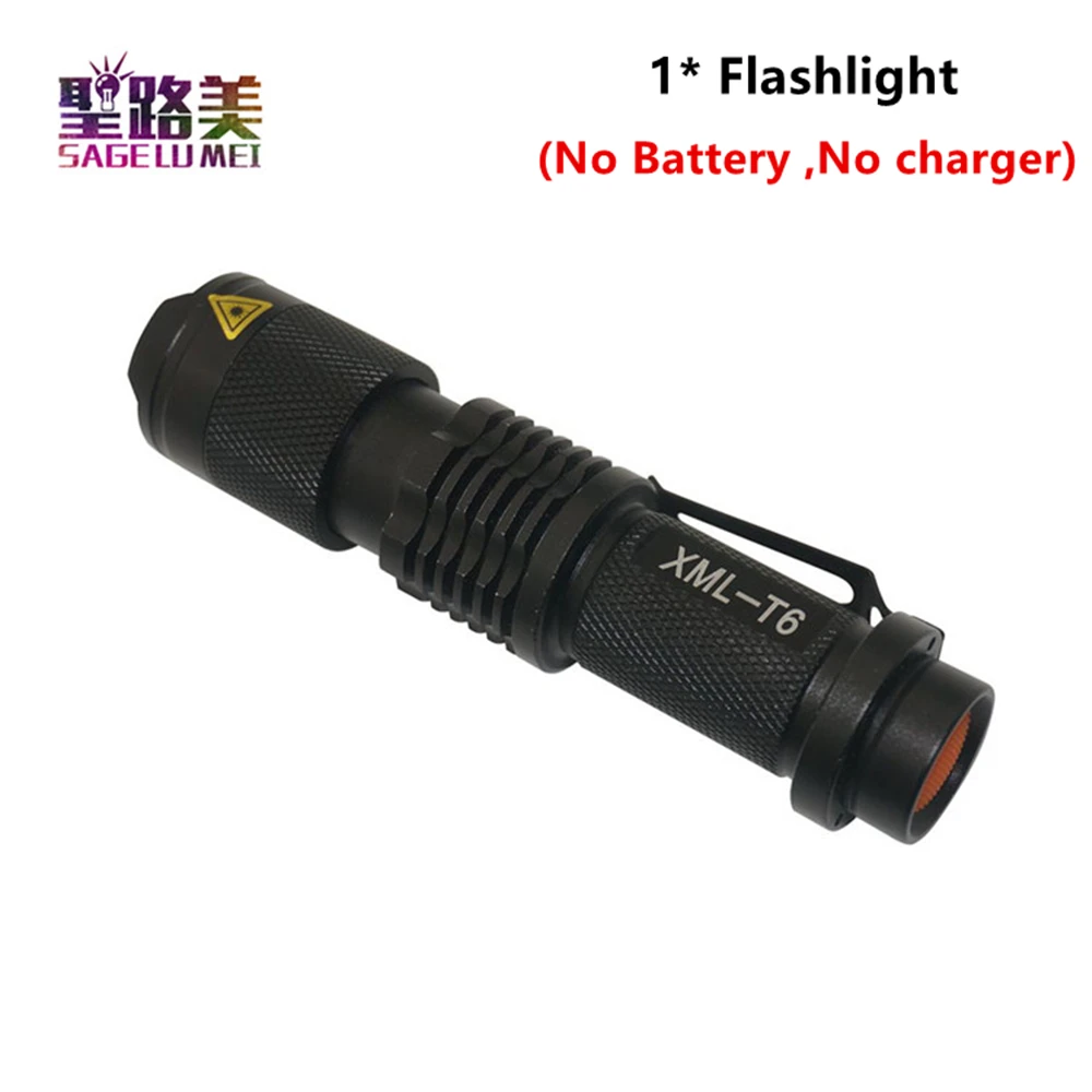 

Mini Portable torch Waterproof LED Flashlight CREE XML T6 Modes Zoomable LED Torch penlight Linterna hight power led