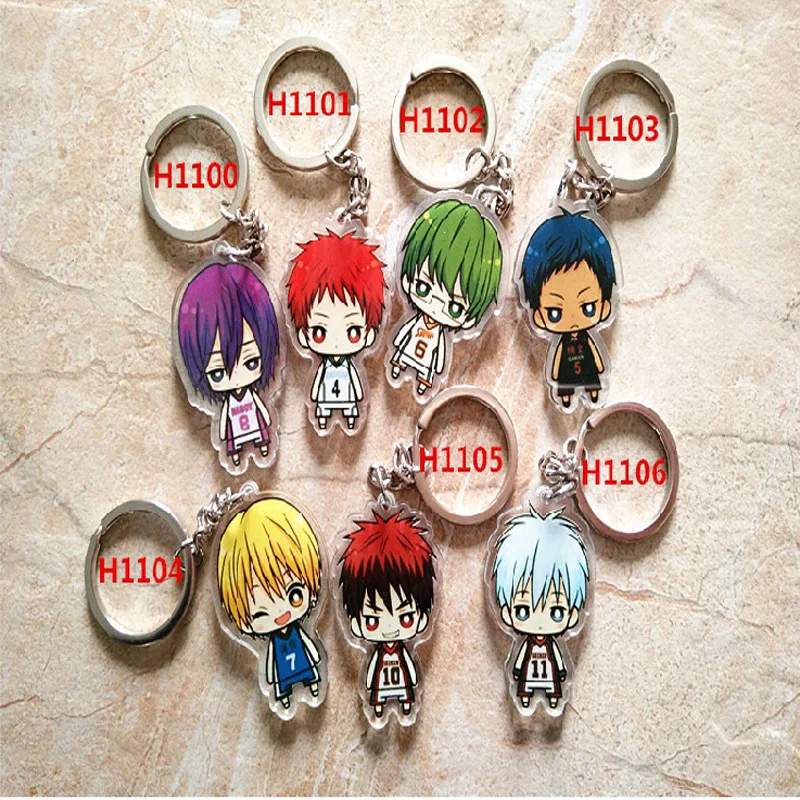 

Portachiavi Anime keychain Kuroko's Basketball Kuroko no Basuke Tetsuya Taiga Junpei Pendant Doubleside Printing Keychain
