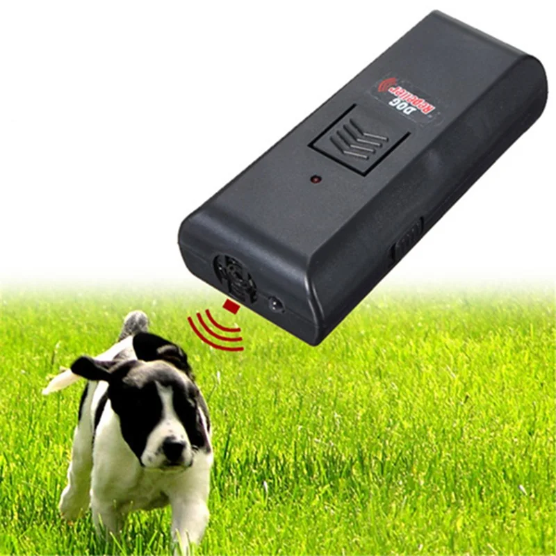 

bark control electronic dog repeller ultrasonic Black Aggressive anti Dog Pet banish Repeller Train Stop Barking Training