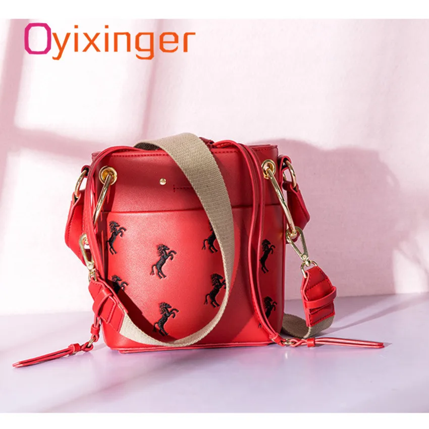 

Oyixinger 2018 Fashion Woman Bag Single Shoulder Packet Handbag Embroidery Handbag Bolsa Feminina High-end Bag Luxury Handbags