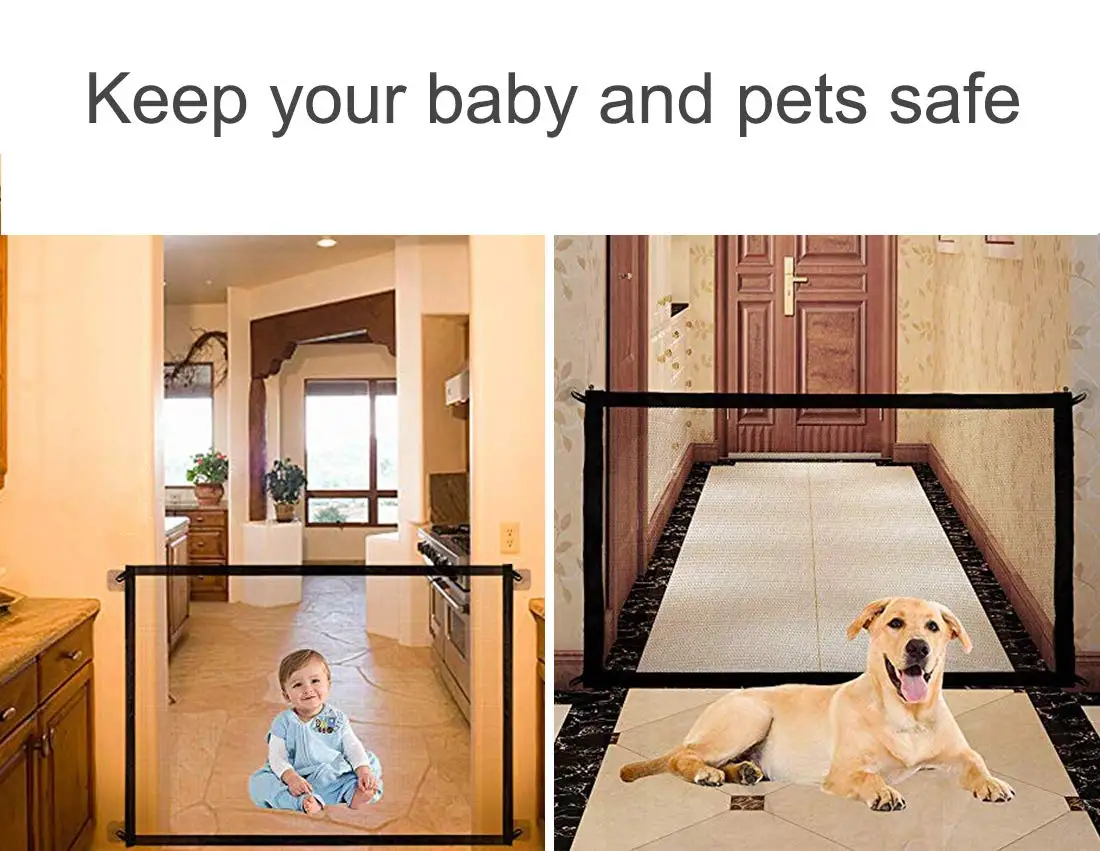 Nylon Dog Fence Pet Mesh Dogs Gate Baby Fences Puppies Barrier Soft Door Car Mounted Mesh Obstacle Dropshipping As Seen on TV