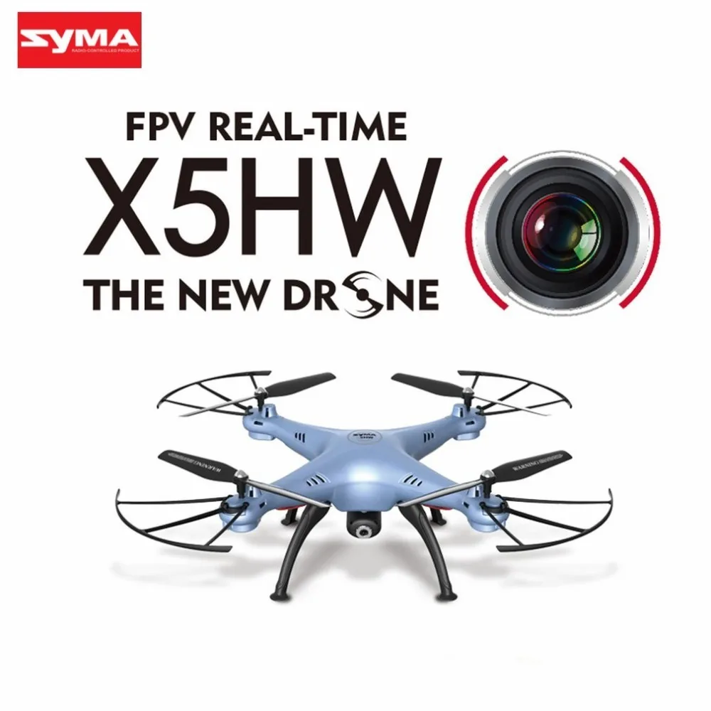 SYMA X5HW Радиоуправляемый Дрон с камерой HD Wifi FPV селфи дроны Квадрокоптер вертолет