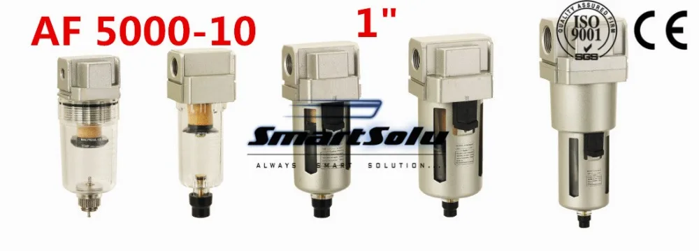 

Free Shipping 1" BSPT Pneumatic Air Filter AF5000-10, Type 1 Inch Air Source Treatment Units ,7000L/Min