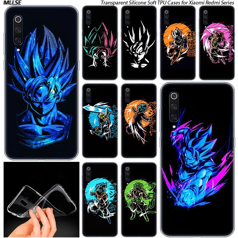 

Anime Dragon Ball Goku art Soft Silicone Case for Xiaomi Pocophone F1 Mi 5X A1 6X A2 8 SE Lite Play Mix3 9 9SE 9T Pro CC9