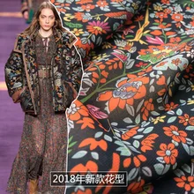 Новые ткани с мелким цветочным рисунком, передовые ткани с цифровой печатью для одежды, модные ткани, на заказ