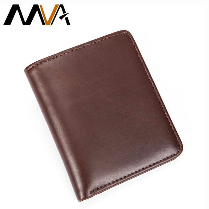 MVA Men Wallet Genuine Leather Wallet with Coin Pocket Mini Mens Wallets Slim Purses Zipper Coin Purse Credit Card Wallets MVA Men Wallet Genuine Leather Wallet with Coin Pocket Mini Mens Wallets Slim Purses Zipper Coin Purse Credit Card Wallets
