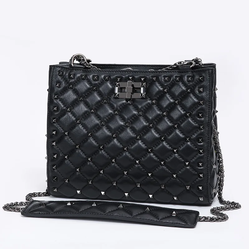 

High Quality Genuine Leather Women Shoulder Bags Fashion Sheepskin Soft Luxury Handbags Women Bags Designer Crossbody Bag Totes