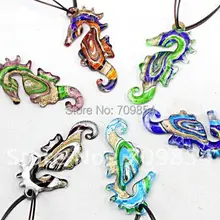 Морская лошадь-форма лампа из муранского стекла разноцветная Подвеска подарок ожерелье