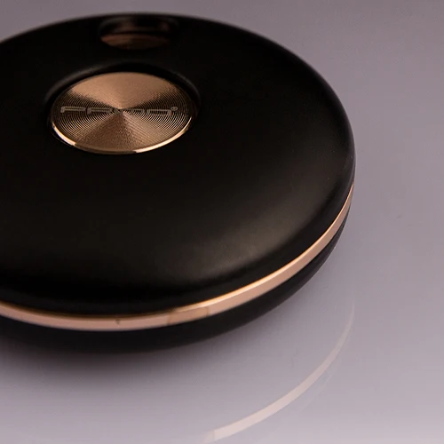 Новейший креативный НЛО круглый пирог-образный USB Зажигалка перезаряжаемая Электронная зажигалка для сигарет инструменты для курения - Цвет: FROSTED BLACK
