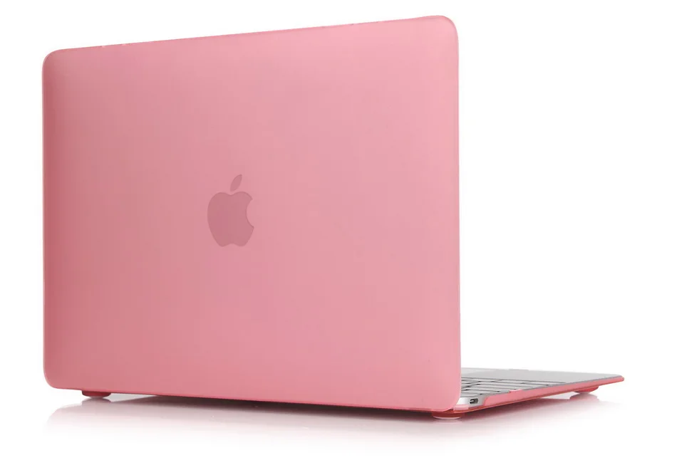 QUWIND Непрозрачный Кристальный жёсткий защитный чехол для MacBook 12 дюймов Air 11 13 дюймов Pro 13 15 16 дюймов Pro retina 13 15 дюймов - Цвет: Pink