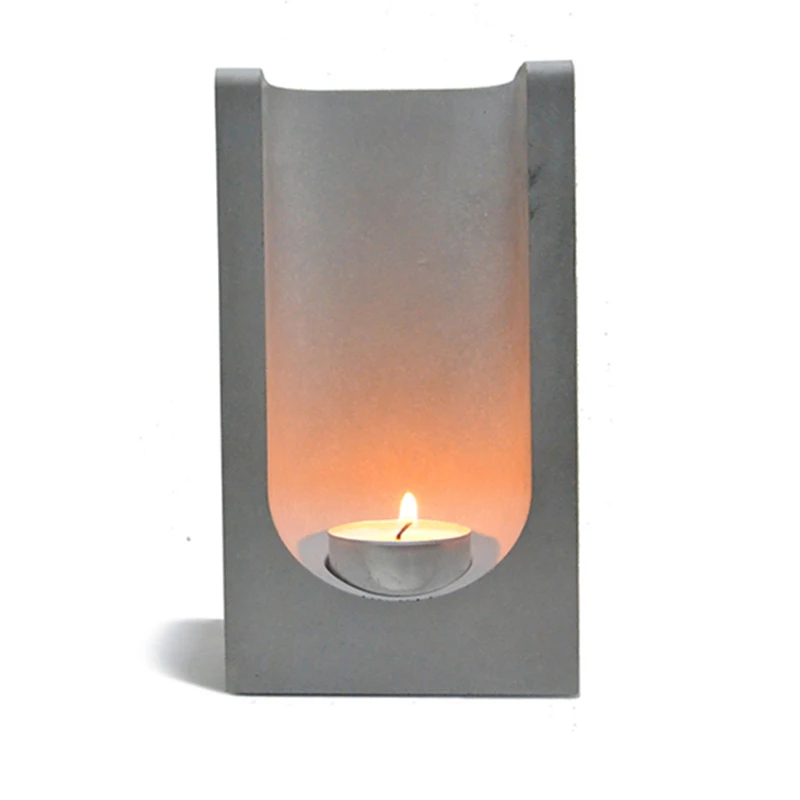 

Candlestick Mold Silicone Concrete Aromatherapy Candle Cup Mould Home Office Decoration Tool